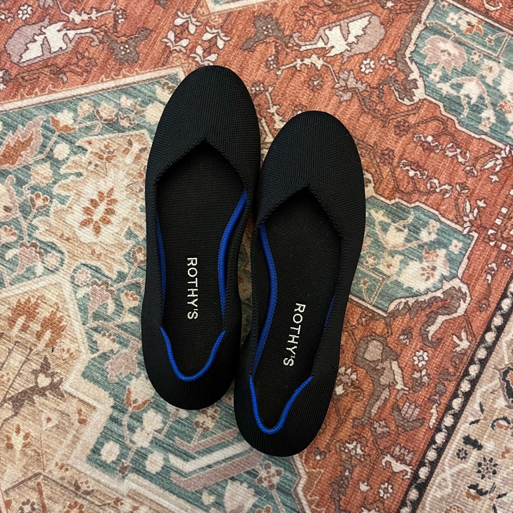 Rothy's Black Ballet Flats